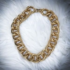Napier Chunky Gold-Tone Chain Necklace